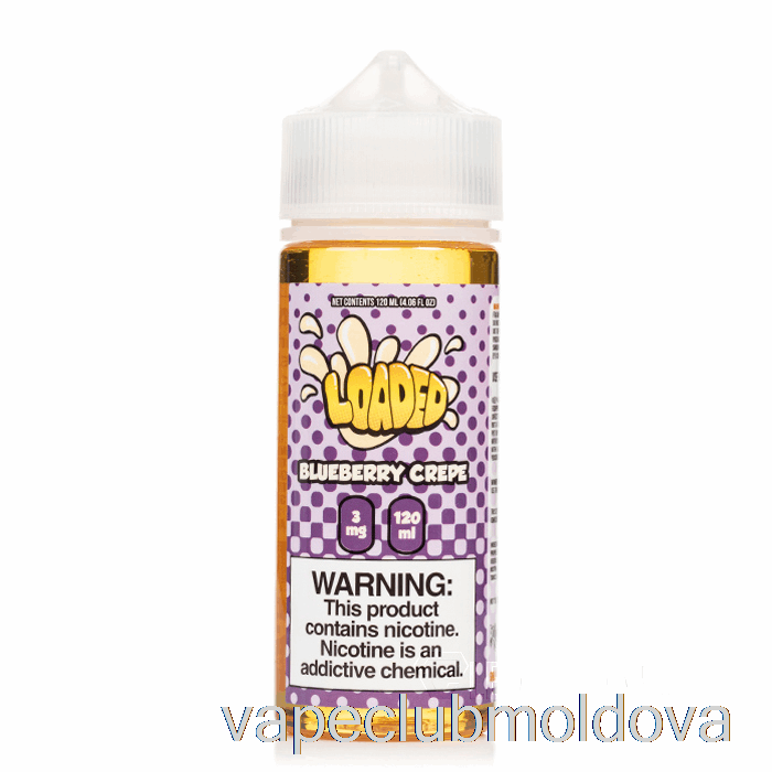 Vape Mod Crep De Afine - E-lichid încărcat - Vapori Nemilos - 120ml 3mg
